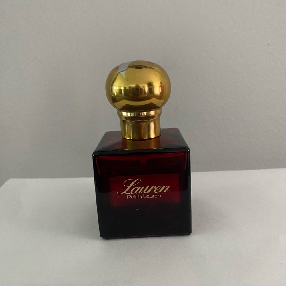 Lauren Ralph Lauren vintage Eau de Parfum Style Decorative Bottle - Red & Gold